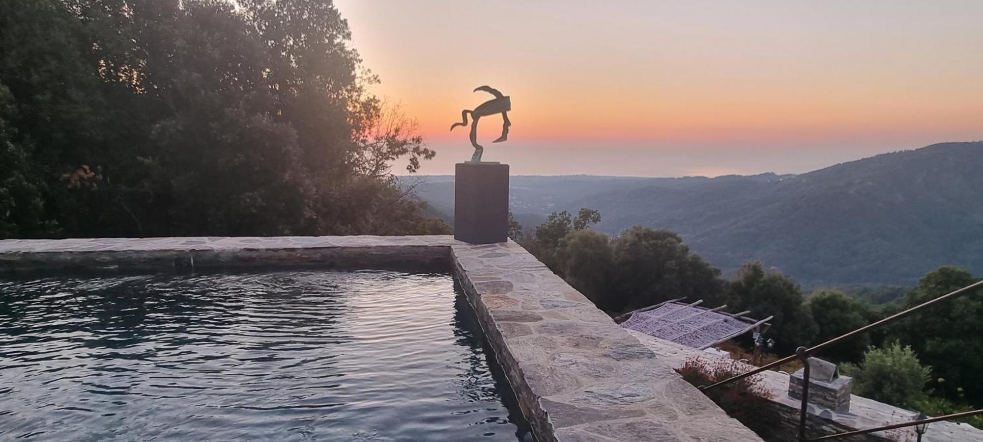 Domaine Colonna-Santini, Gite Piscine, Sauna, Spa Porri Dış mekan fotoğraf